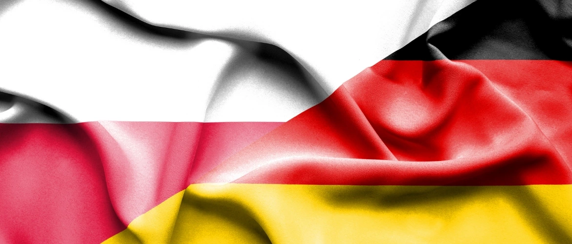 flagi Polski i Niemiec